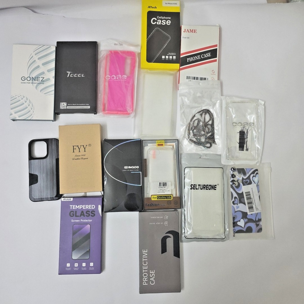 Lot of 16 Shockproof Cases Screen Protector for iPhone Android Galaxy Resell